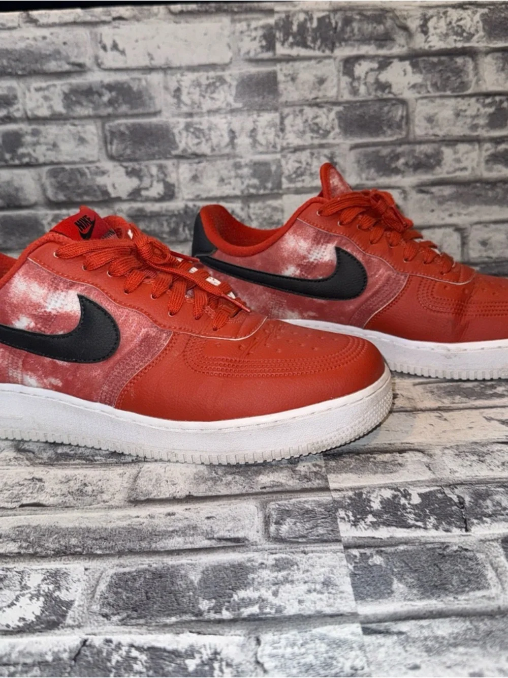 Used Nike Air Force 1 Low ID Nike By You Team Red DN4164-991 Size 11 - Picture 6 of 12